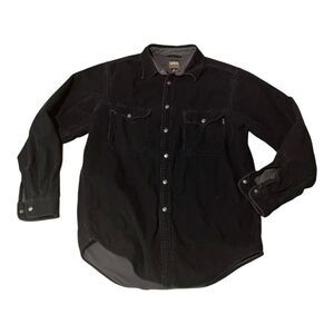 AIGLE Fully lined corduroy shacket Black size MENS XL
